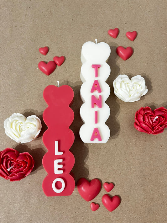 Columna de corazones personalizada